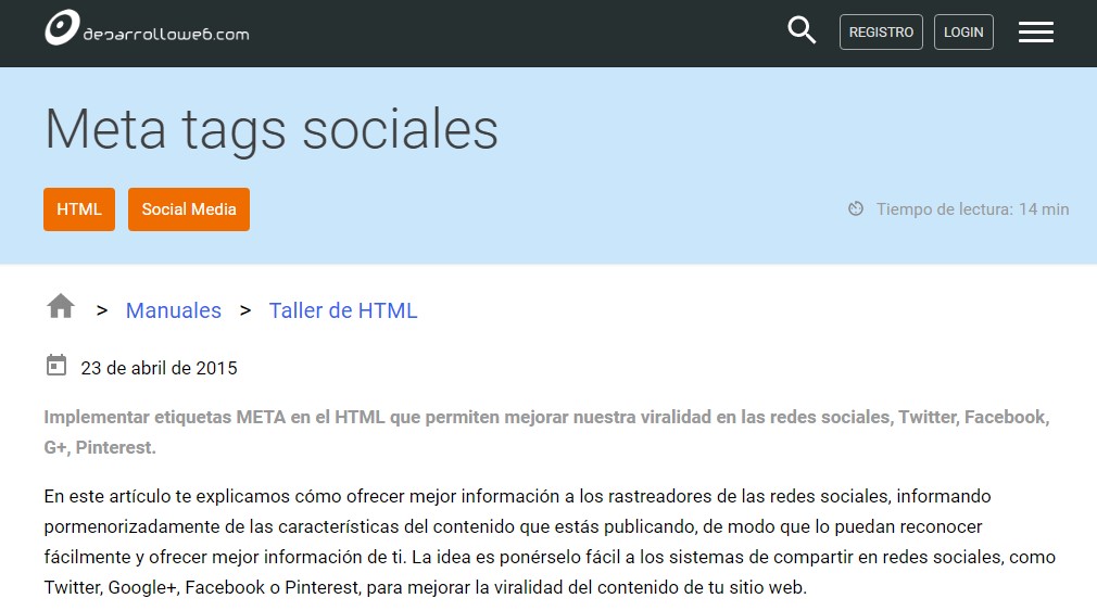 Meta consejos sobre palabras clave nuestro sitio web