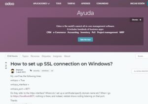 Agregar SSL a Odoo en Windows